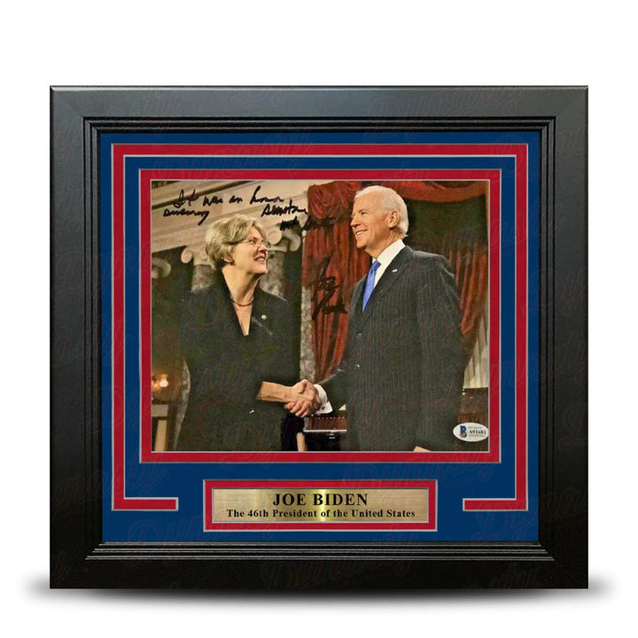 Dynasty Sports & Framing Autographed Framed Historical Photos Joe Biden 46th President of the United States Autographed 8" x 10" Framed Photo