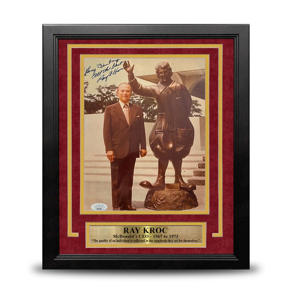 Dynasty Sports & Framing Autographed Framed Historical Photos Ray Kroc McDonald's CEO Autographed 8" x 10" Framed Photo