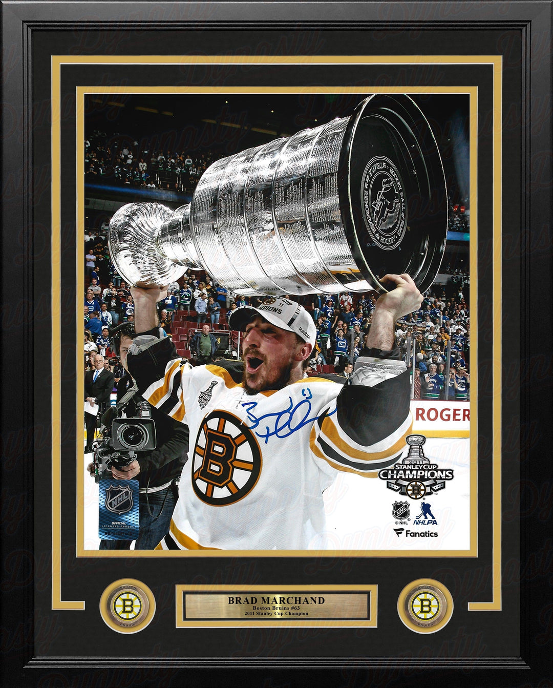 Dynasty Sports & Framing Autographed Framed Hockey Photos Brad Marchand 2011 Stanley Cup Boston Bruins Autographed 16" x 20" Framed Hockey Photo