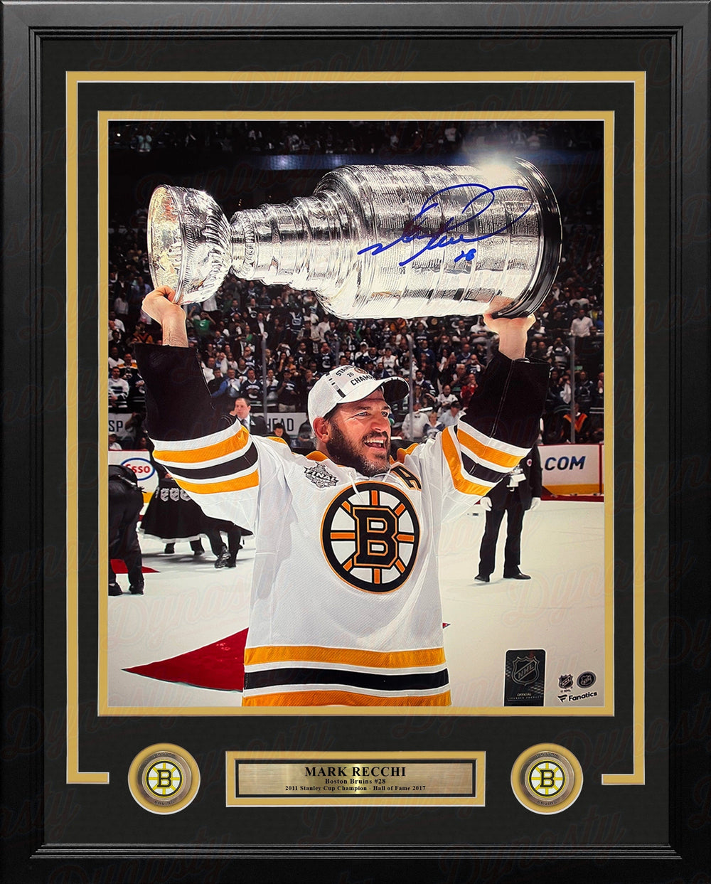 Dynasty Sports & Framing Autographed Framed Hockey Photos Mark Recchi 2011 Stanley Cup Champions Boston Bruins Autographed 8" x 10" Framed Hockey Photo