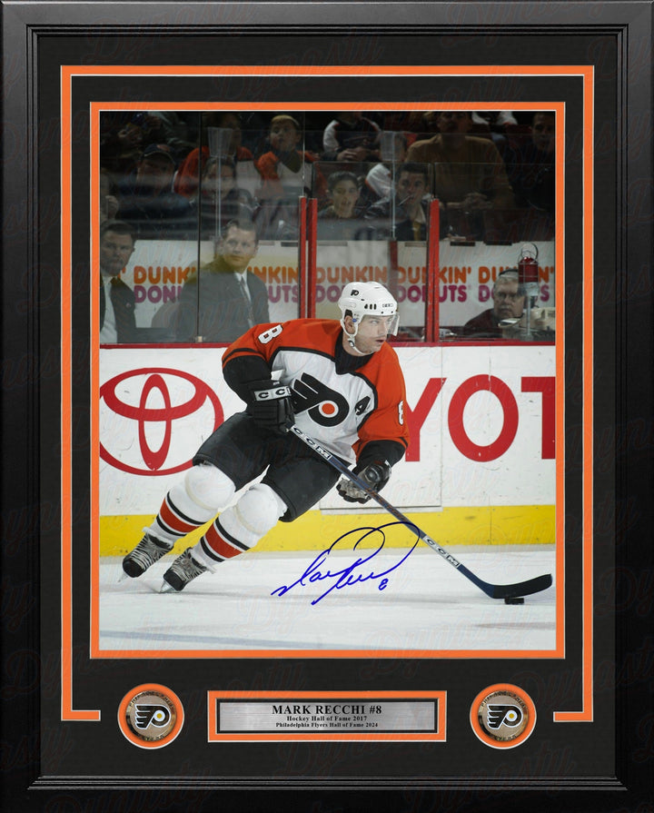 Dynasty Sports & Framing Autographed Framed Hockey Photos Mark Recchi in Action Philadelphia Flyers Autographed 11" x 14" Framed Hockey Photo