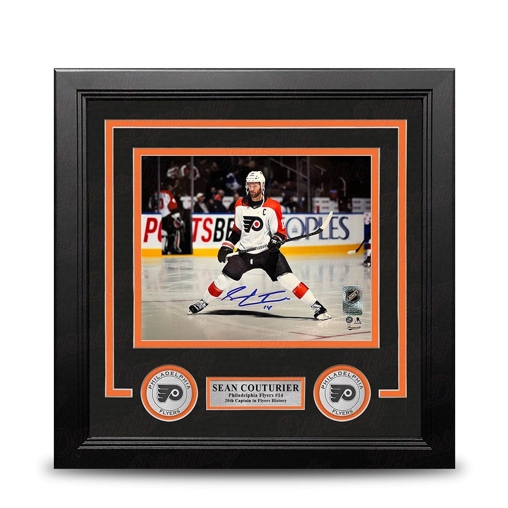 Dynasty Sports & Framing Autographed Framed Hockey Photos Sean Couturier Captain Skating Action Philadelphia Flyers Autographed 8" x 10" Framed Hockey Photo