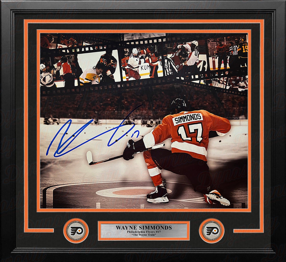 Dynasty Sports & Framing Autographed Framed Hockey Photos Wayne Simmonds Philadelphia Flyers Autographed 16" x 20" Framed Collage Hockey Photo