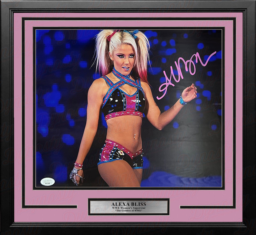 Dynasty Sports & Framing Autographed Framed Wrestling Photos 11x14 Framed Photo Alexa Bliss Making Her Entrance Autographed Framed WWE Wrestling Photo