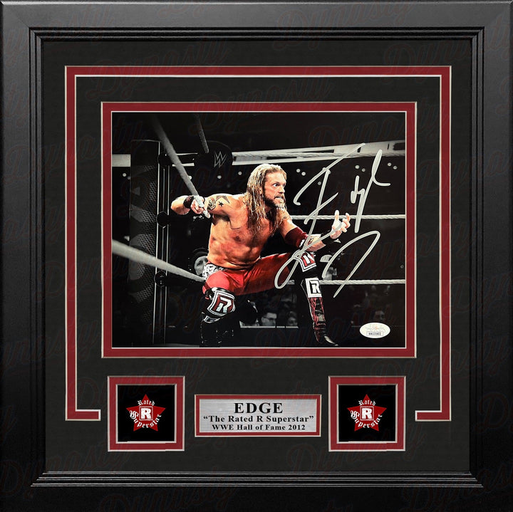 Dynasty Sports & Framing Autographed Framed Wrestling Photos 8x10 Framed Photo Edge Sets Up the Spear Autographed Framed WWE Wrestling Photo