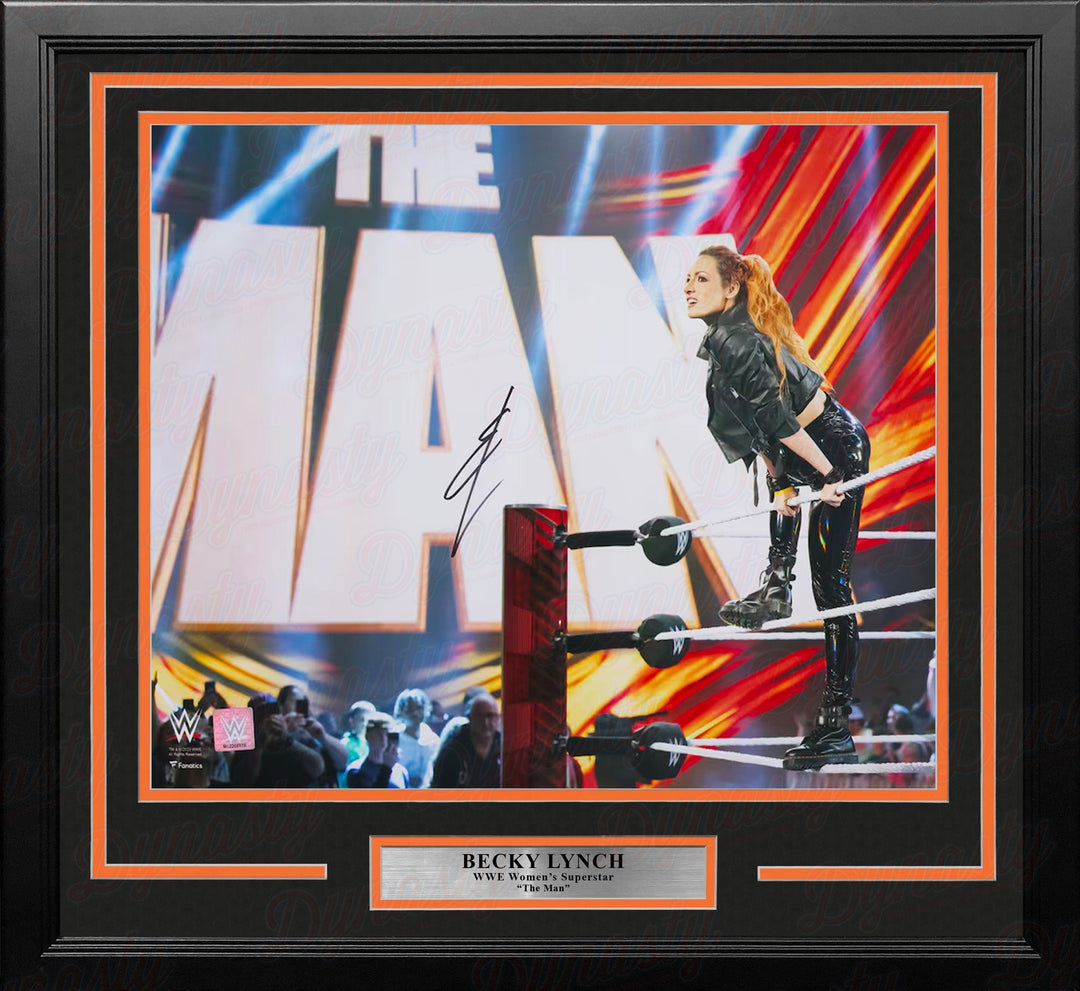 Dynasty Sports & Framing Autographed Framed Wrestling Photos Becky Lynch The Man Entrance Autographed 16" x 20" Framed WWE Wrestling Photo