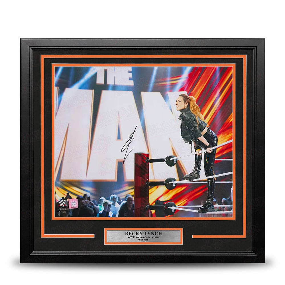 Dynasty Sports & Framing Autographed Framed Wrestling Photos Becky Lynch The Man Entrance Autographed 16" x 20" Framed WWE Wrestling Photo