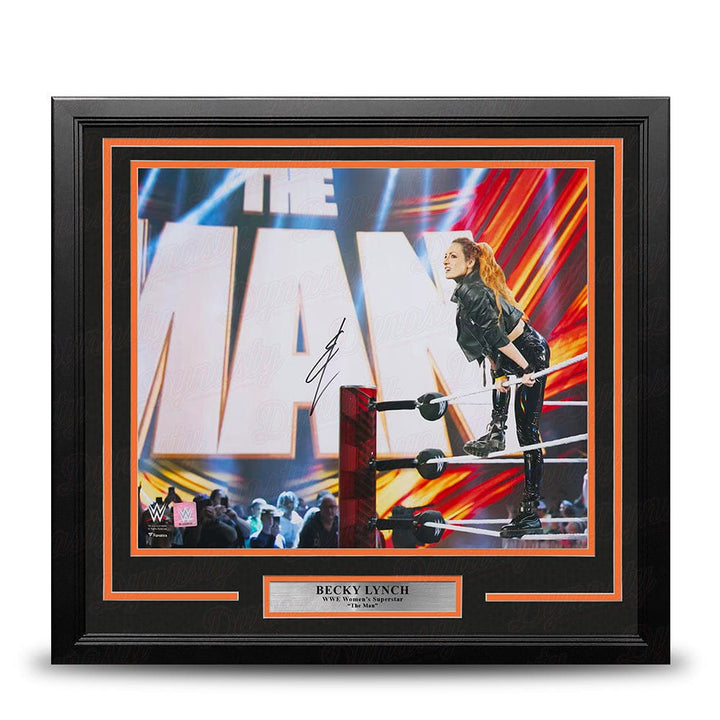 Dynasty Sports & Framing Autographed Framed Wrestling Photos Becky Lynch The Man Entrance Autographed 16" x 20" Framed WWE Wrestling Photo