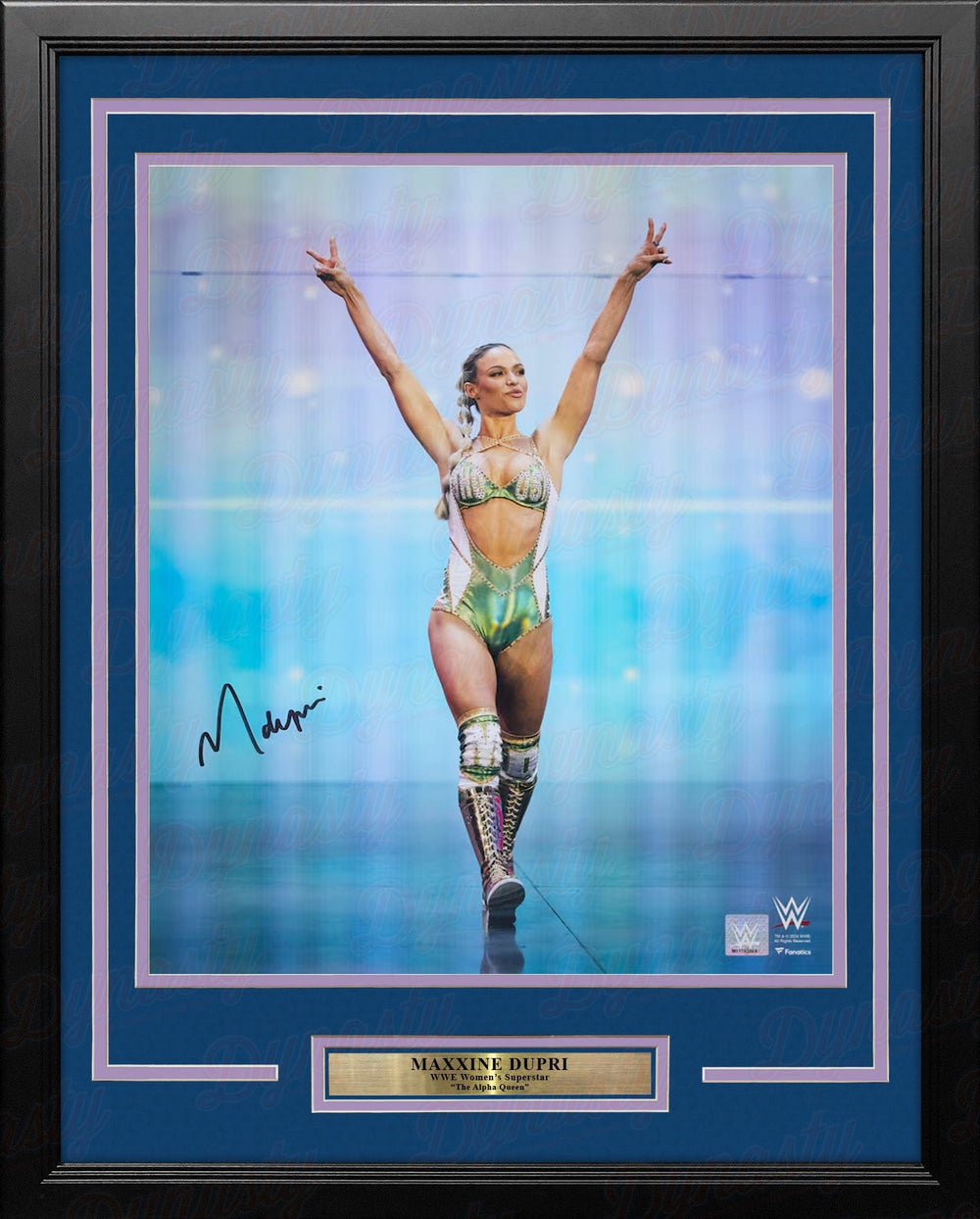 Dynasty Sports & Framing Autographed Framed Wrestling Photos Maxxine Dupri Entrance Autographed 16" x 20" Framed WWE Wrestling Photo