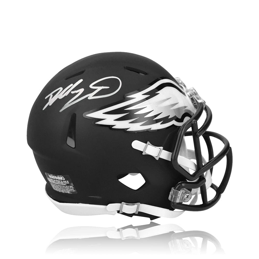 Dynasty Sports & Framing Autographed Helmets Dallas Goedert Philadelphia Eagles Autographed Alternate Black Speed Helmet