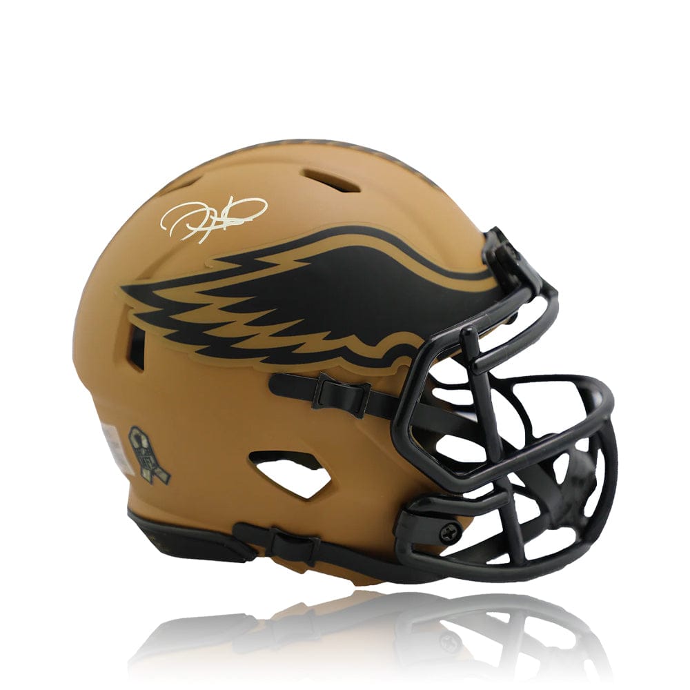 Dynasty Sports & Framing Autographed Helmets Jalen Hurts Philadelphia Eagles Autographed Full-Size 2023 Salute to Service Speed Helmet