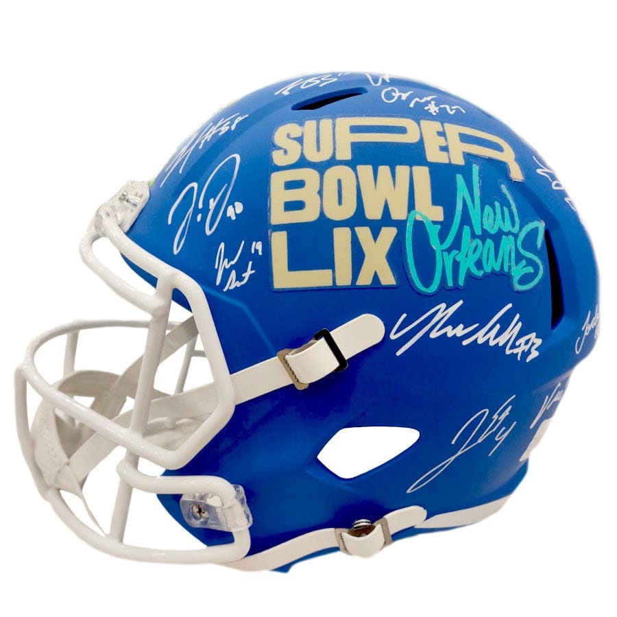 Dynasty Sports & Framing Autographed Helmets Philadelphia Eagles Team-Signed Super Bowl LIX Champions Helmet - 24 Signatures