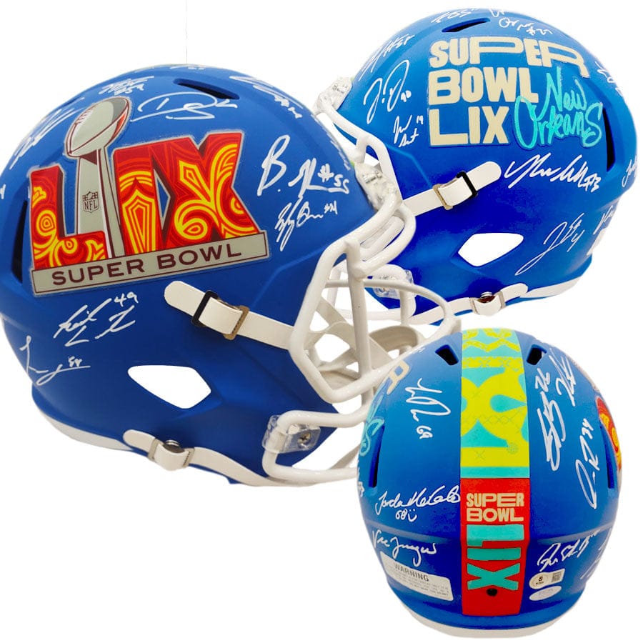 Dynasty Sports & Framing Autographed Helmets Philadelphia Eagles Team-Signed Super Bowl LIX Champions Helmet - 24 Signatures