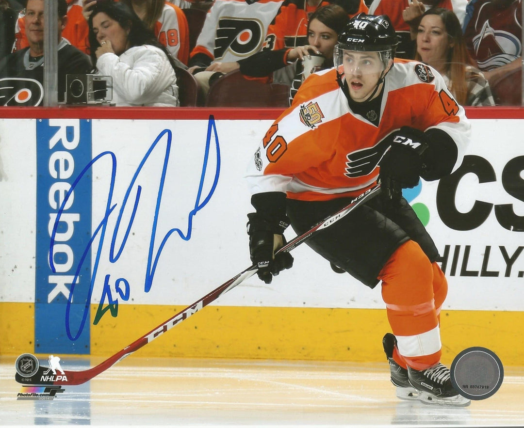 Dynasty Sports & Framing Autographed Hockey Photos 8x10 Photo Jordan Weal in Action Autographed Philadelphia Flyers Hockey Photo