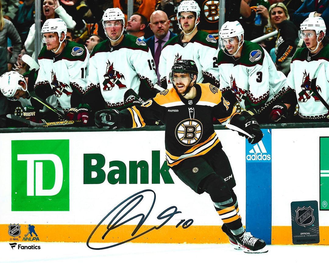 Dynasty Sports & Framing Autographed Hockey Photos AJ Greer Celebration Boston Bruins Autographed 8" x 10" Hockey Photo