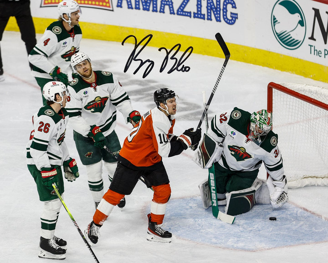 Dynasty Sports & Framing Autographed Hockey Photos Bobby Brink First Career Goal Autographed Philadelphia Flyers 8" x 10" Hockey Photo