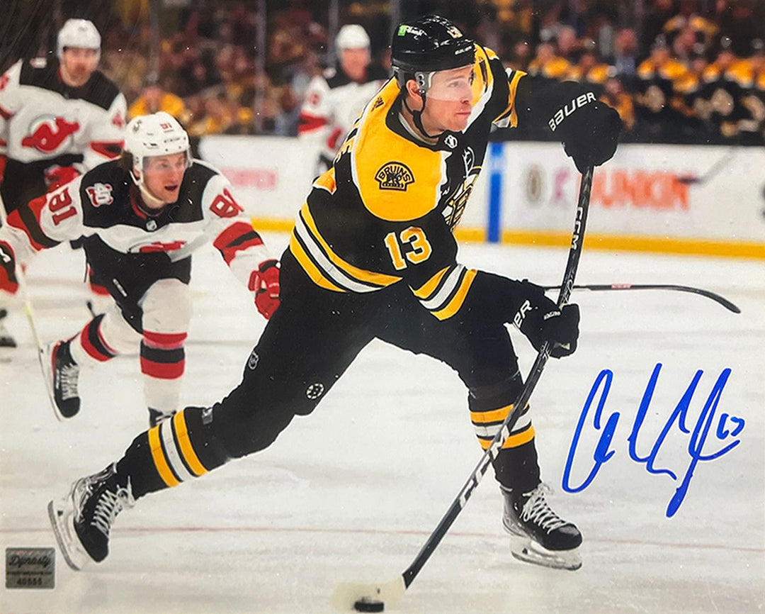 Dynasty Sports & Framing Autographed Hockey Photos Charlie Coyle in Action Boston Bruins Autographed 16" x 20" Hockey Photo