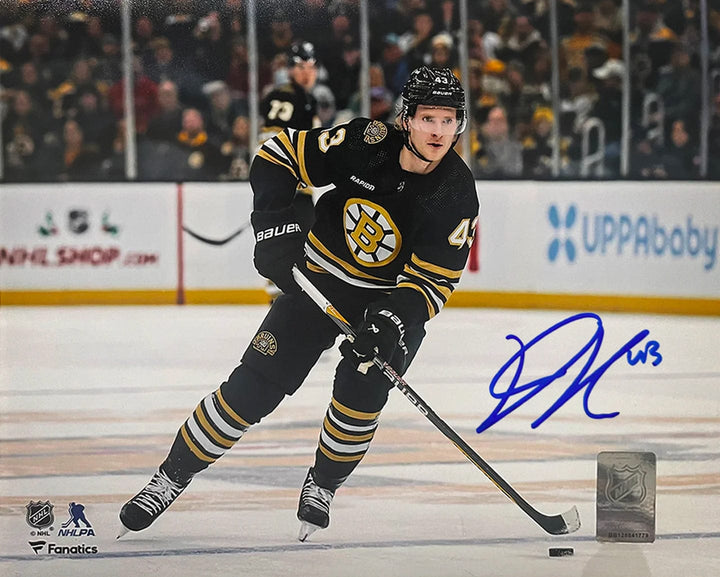 Dynasty Sports & Framing Autographed Hockey Photos Danton Heinen in Action Boston Bruins Autographed 8" x 10" Hockey Photo