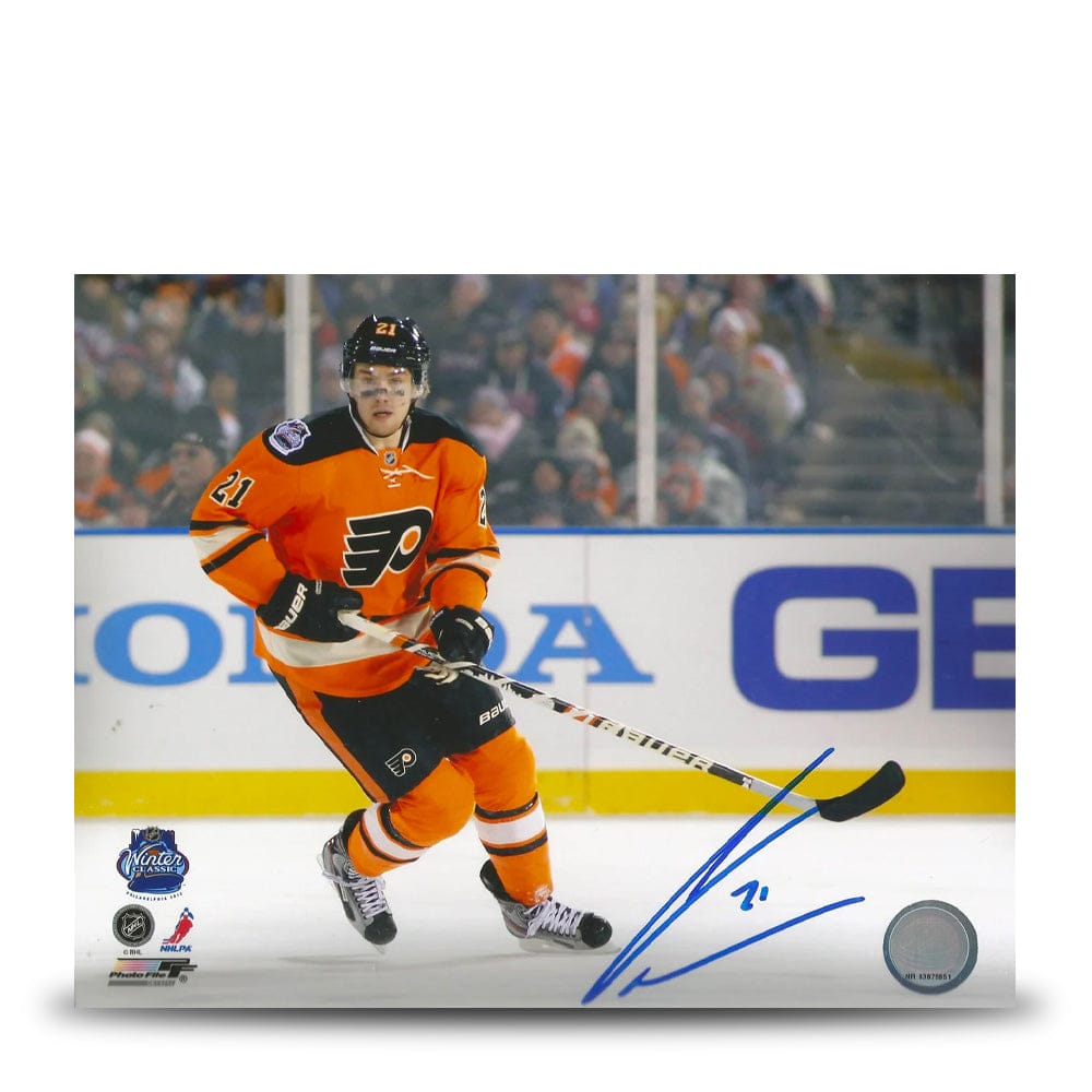 Dynasty Sports & Framing Autographed Hockey Photos James Van Riemsdyk 2012 Winter Classic Autographed Philadelphia Flyers Hockey Photo