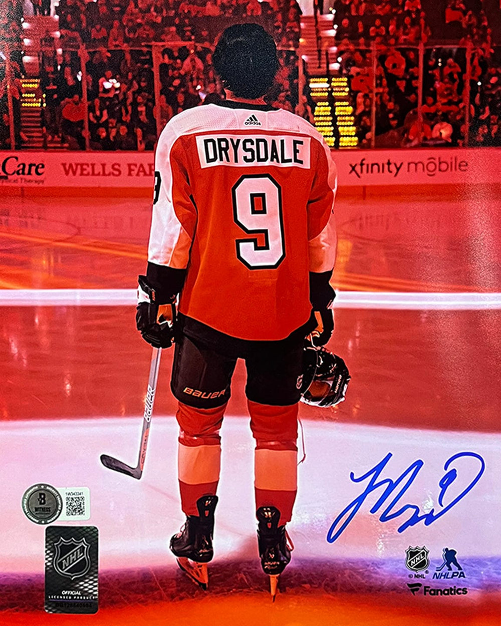 Dynasty Sports & Framing Autographed Hockey Photos Jamie Drysdale Orange Spotlight Philadelphia Flyers Autographed 16" x 20" Hockey Photo