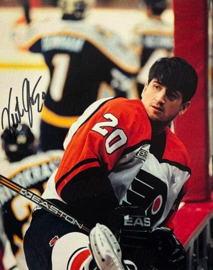 Dynasty Sports & Framing Autographed Hockey Photos Keith Jones in Action Philadelphia Flyers Autographed 8" x 10" Hockey Photo