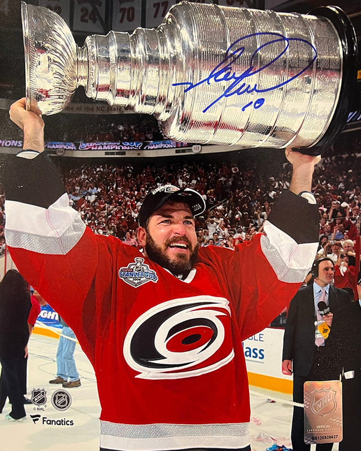 Dynasty Sports & Framing Autographed Hockey Photos Mark Recchi 2006 Stanley Cup Champions Carolina Hurricanes Autographed 8" x 10" Hockey Photo