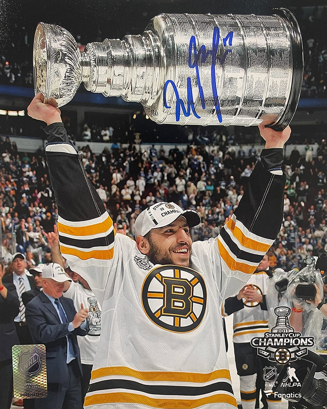 Dynasty Sports & Framing Autographed Hockey Photos Milan Lucic 2011 Stanley Cup Boston Bruins Autographed 16" x 20" Hockey Photo