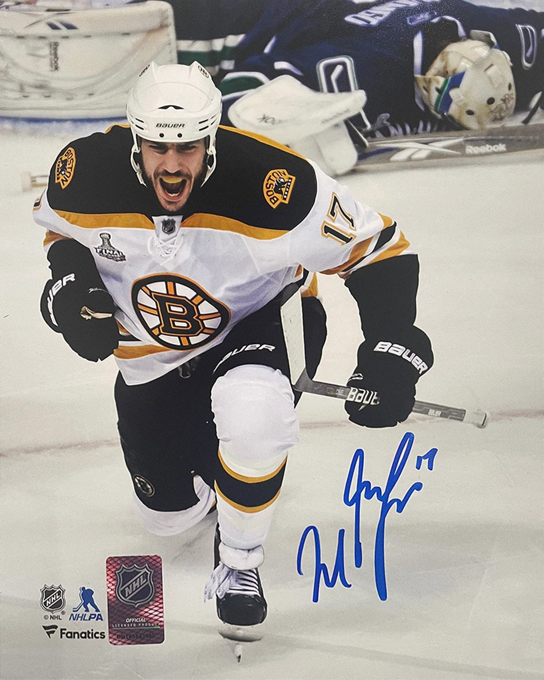 Dynasty Sports & Framing Autographed Hockey Photos Milan Lucic Stanley Cup Goal Celebration Boston Bruins Autographed 16" x 20" Hockey Photo