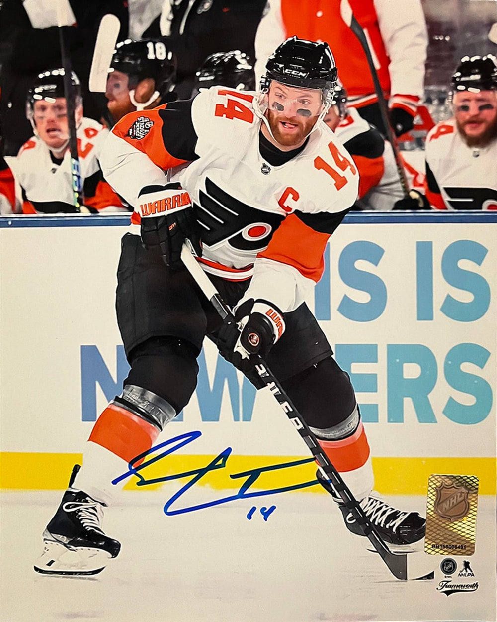 Dynasty Sports & Framing Autographed Hockey Photos Sean Couturier 2024 Stadium Series Action Philadelphia Flyers Autographed 8" x 10" Hockey Photo