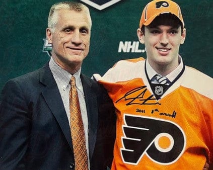 Dynasty Sports & Framing Autographed Hockey Photos Sean Couturier Draft Day Philadelphia Flyers Autographed 8x10 Hockey Photo Inscribed 8th Overall
