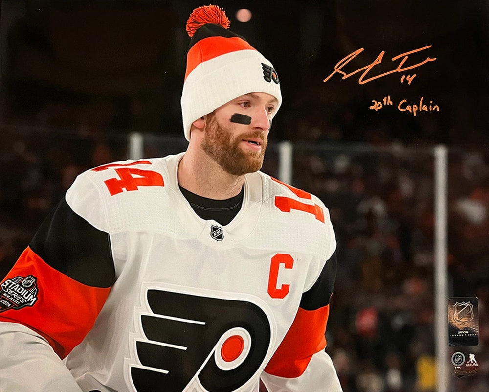 Dynasty Sports & Framing Autographed Hockey Photos Sean Couturier Stadium Ser. Captain Debut Philadelphia Flyers Autographed 16x20 Photo - 20th Captain