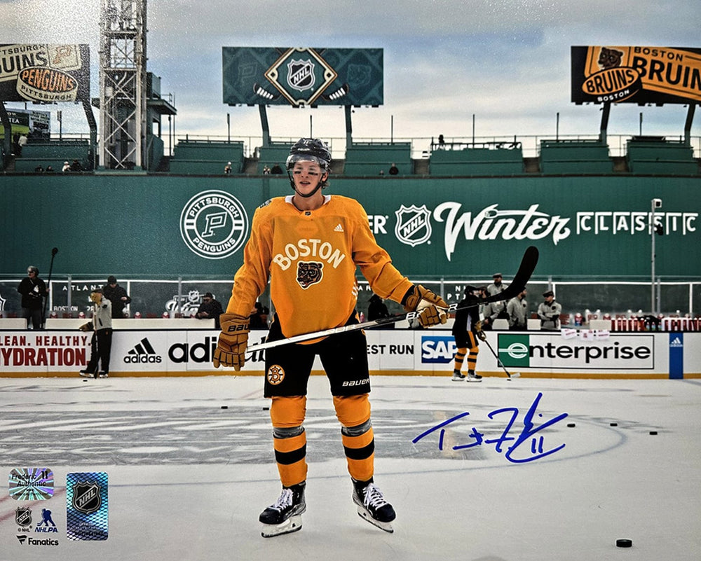 Dynasty Sports & Framing Autographed Hockey Photos Trent Frederic Winter Classic Action Boston Bruins Autographed 11" x 14" Hockey Photo