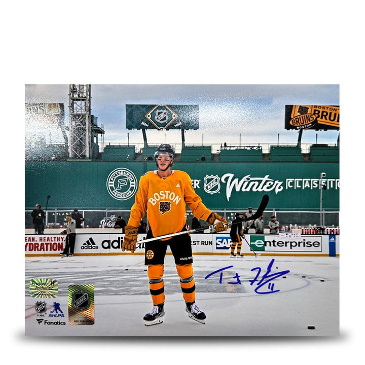 Dynasty Sports & Framing Autographed Hockey Photos Trent Frederic Winter Classic Action Boston Bruins Autographed 11" x 14" Hockey Photo