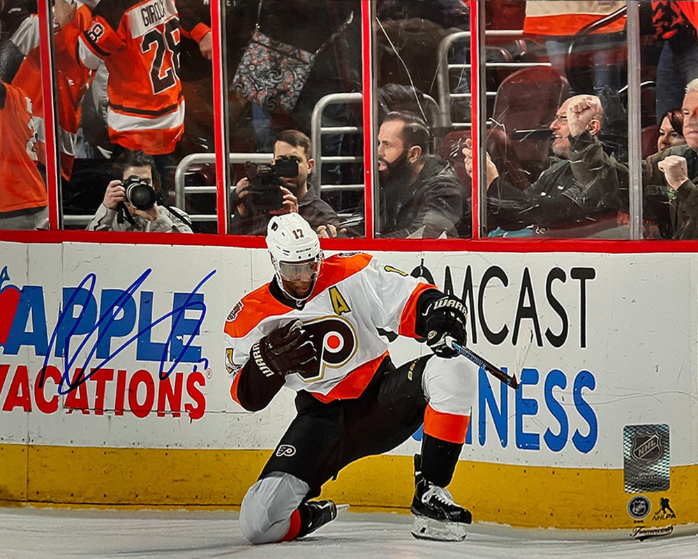 Dynasty Sports & Framing Autographed Hockey Photos Wayne Simmonds Fist Pump Philadelphia Flyers Autographed 16" x 20" Hockey Photo
