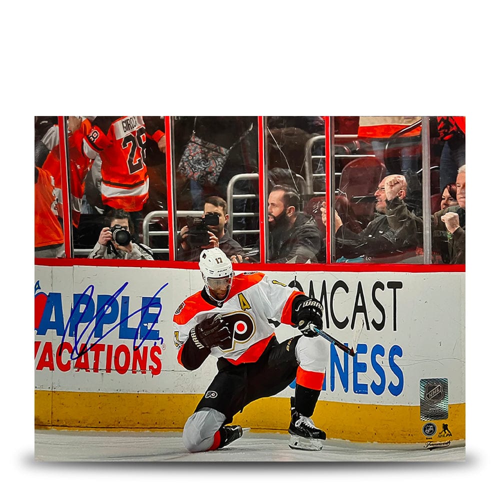 Dynasty Sports & Framing Autographed Hockey Photos Wayne Simmonds Fist Pump Philadelphia Flyers Autographed 16" x 20" Hockey Photo