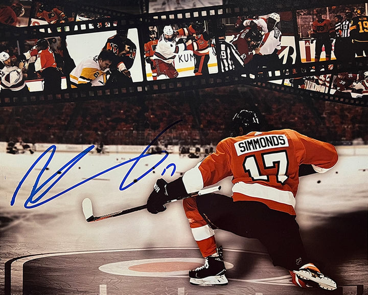 Dynasty Sports & Framing Autographed Hockey Photos Wayne Simmonds Philadelphia Flyers Autographed 16" x 20" Collage Hockey Photo