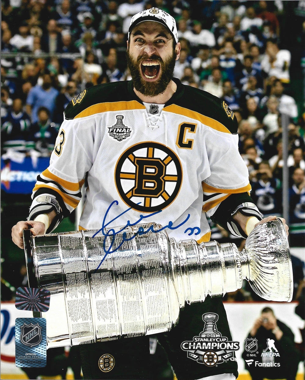 Dynasty Sports & Framing Autographed Hockey Photos Zdeno Chara 2011 Stanley Cup Boston Bruins Autographed 16" x 20" Hockey Photo