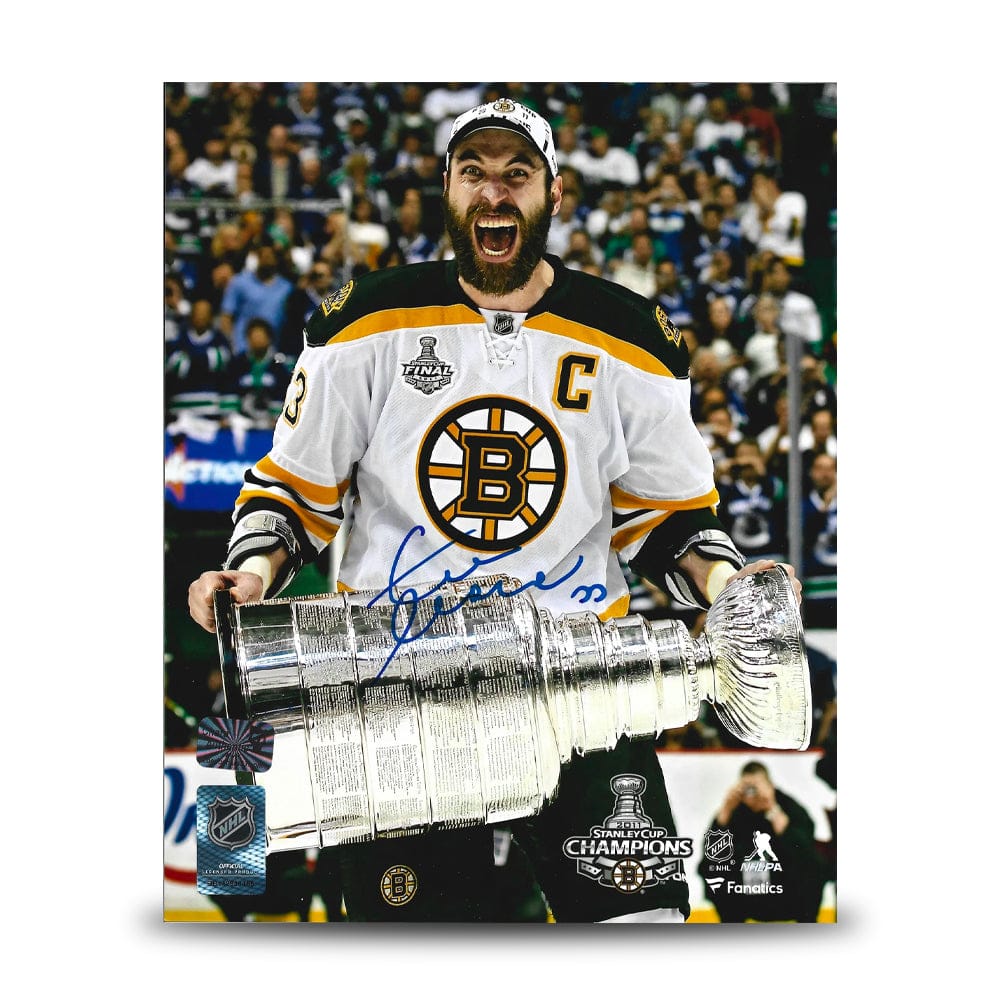 Dynasty Sports & Framing Autographed Hockey Photos Zdeno Chara 2011 Stanley Cup Boston Bruins Autographed 8" x 10" Hockey Photo