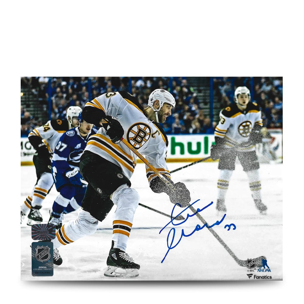Dynasty Sports & Framing Autographed Hockey Photos Zdeno Chara in Action Boston Bruins Autographed 11" x 14" Hockey Photo