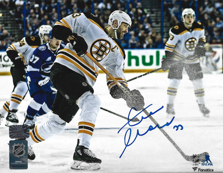 Dynasty Sports & Framing Autographed Hockey Photos Zdeno Chara in Action Boston Bruins Autographed 8" x 10" Hockey Photo