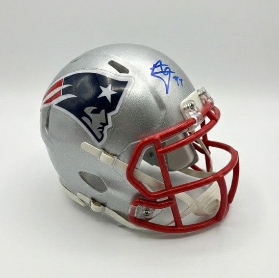 Dynasty Sports & Framing Autographed Mini-Helmets Anfernee Jennings New England Patriots Speed Mini-Helmet