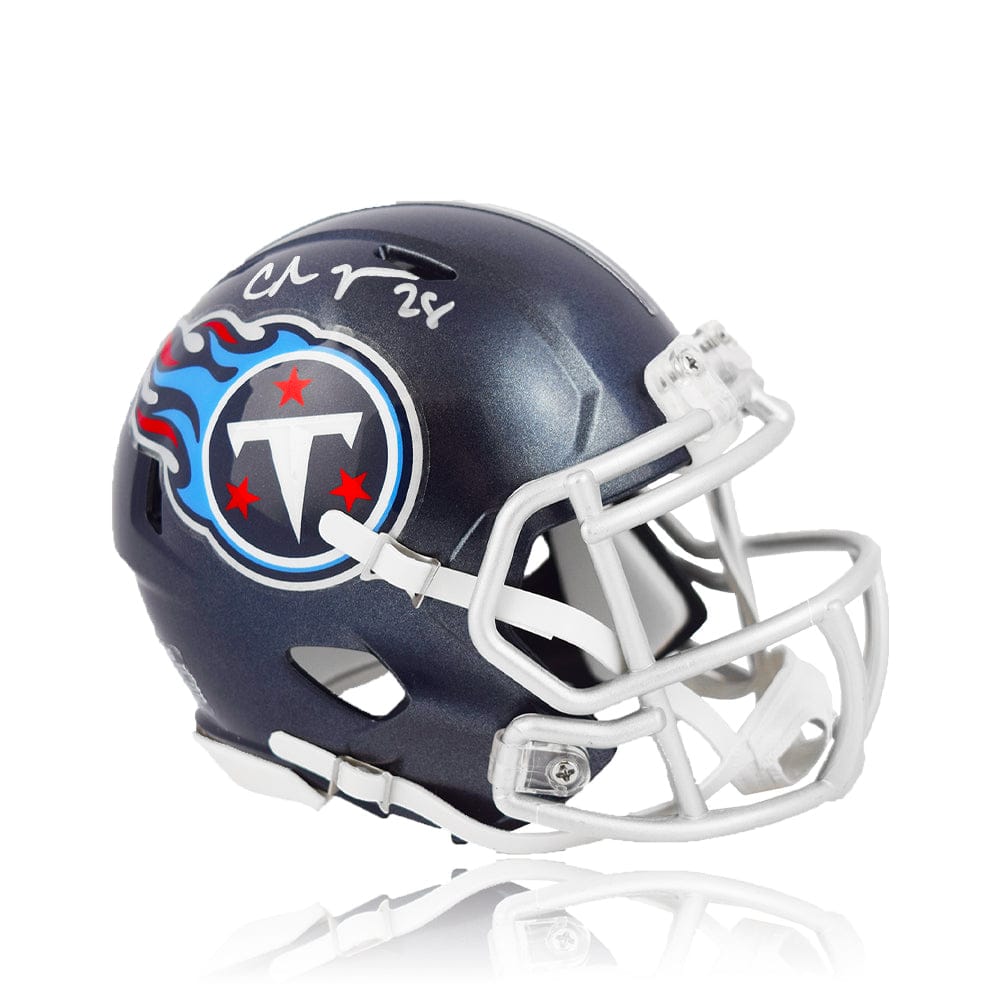 Dynasty Sports & Framing Autographed Mini-Helmets Chris Johnson Tennessee Titans Autographed Football Speed Mini-Helmet
