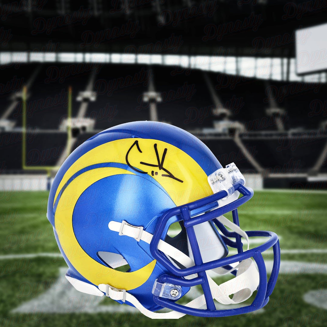 Dynasty Sports & Framing Autographed Mini-Helmets Cooper Kupp Los Angeles Rams Super Bowl LVI Autographed Mini-Helmet