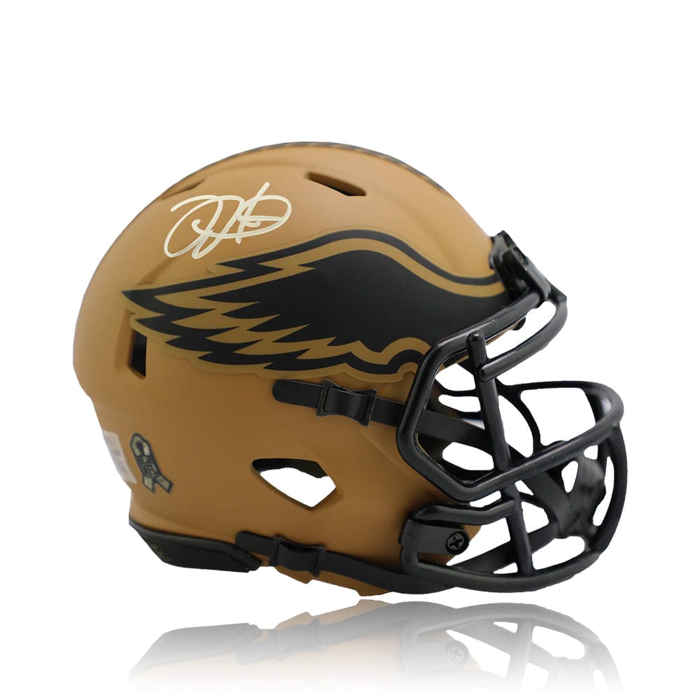 Dynasty Sports & Framing Autographed Mini-Helmets Jalen Hurts Philadelphia Eagles Autographed 2023 Salute to Service Mini-Helmet