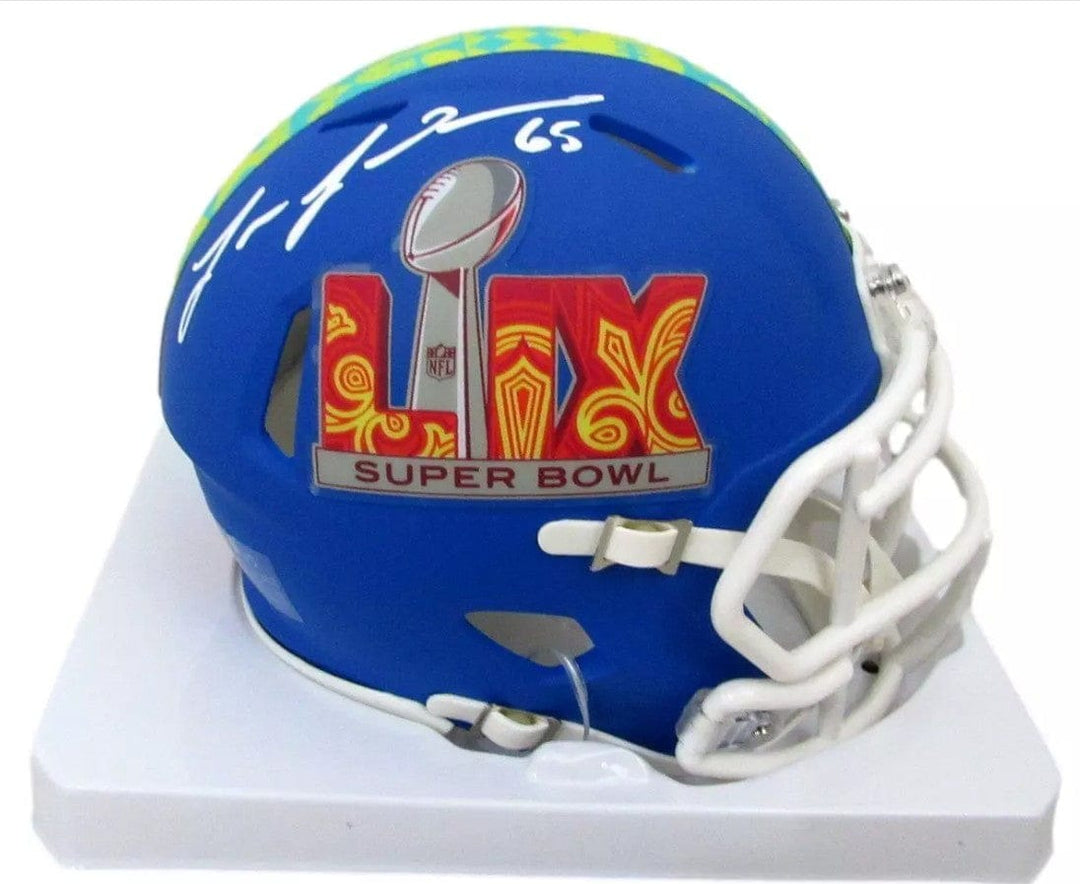 Dynasty Sports & Framing Autographed Mini-Helmets Lane Johnson Philadelphia Eagles Autographed Super Bowl LIX Football Mini-Helmet