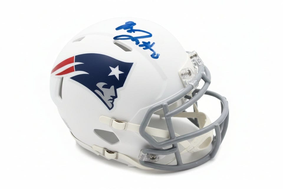 Dynasty Sports & Framing Autographed Mini-Helmets Marcus Jones New England Autographed Rivalries Mini-Helmet