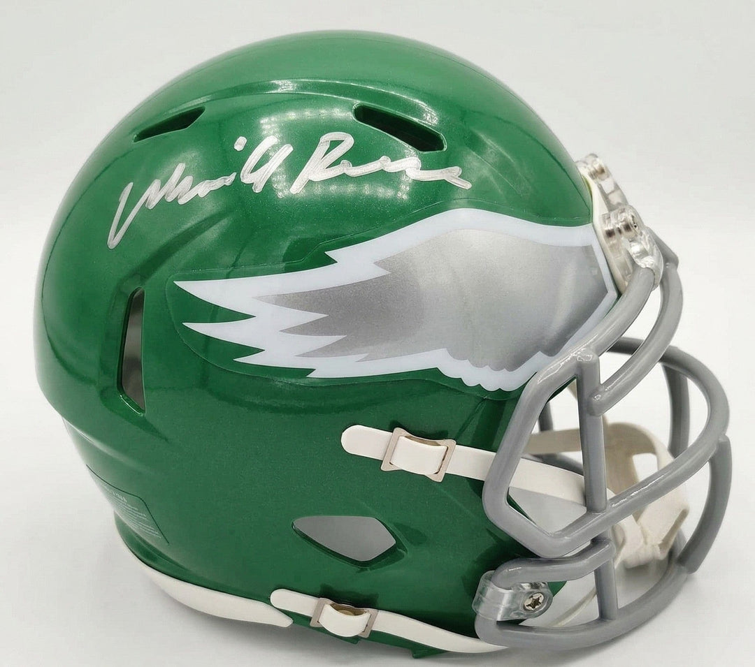 Dynasty Sports & Framing Autographed Mini-Helmets Merrill Reese Philadelphia Eagles Autographed Alternate Kelly Green Mini-Helmet