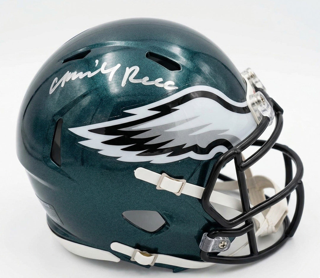 Dynasty Sports & Framing Autographed Mini-Helmets Merrill Reese Philadelphia Eagles Autographed Mini-Helmet