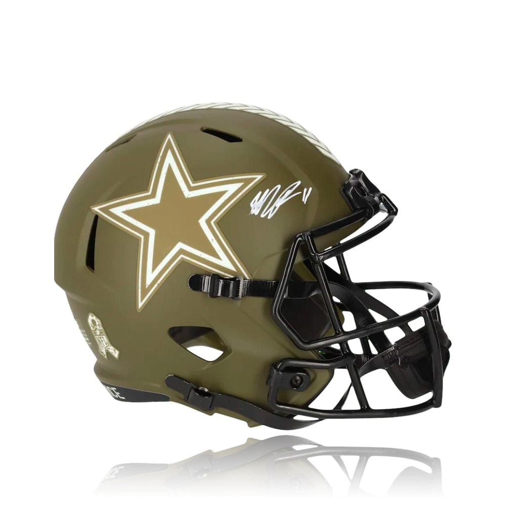 Dynasty Sports & Framing Autographed Mini-Helmets Micah Parsons Dallas Cowboys Autographed Salute to Service Speed Mini Helmet