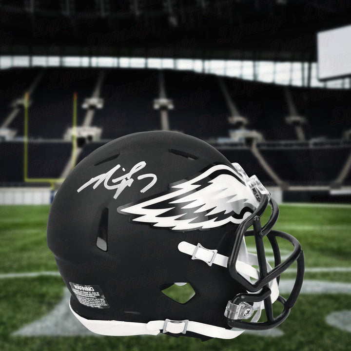 Dynasty Sports & Framing Autographed Mini-Helmets Michael Vick Philadelphia Eagles Autographed Alternate Black Speed Mini-Helmet